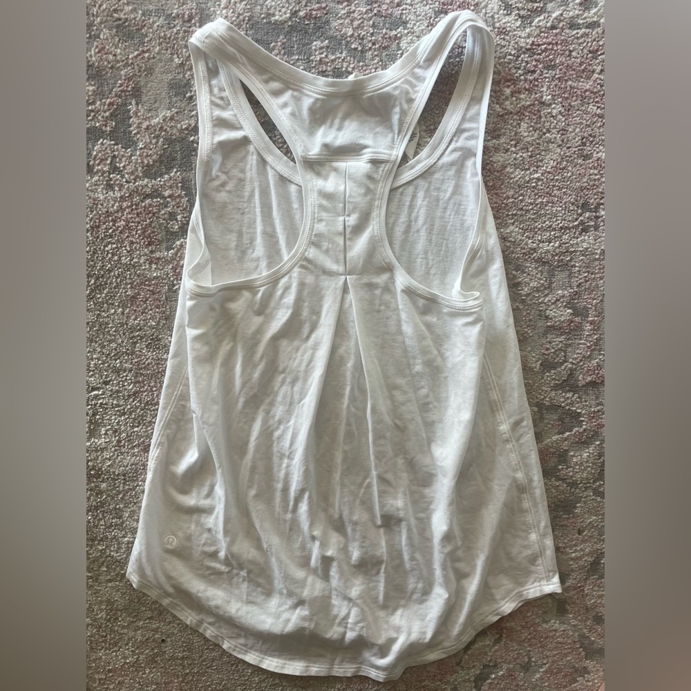 Lululemon Athletica White Tank Top - Picture 2 of 4